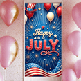thumbnail image 4 of Star Design Happy 4th July Balloon Banner Decorative Patriotic Theme Independence Day for Outdoor Party American Holiday Celebration, 4 of 7
