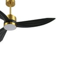 thumbnail image 4 of WINGBO  52-inch 3-Blades Indoor Celiing Fan with LED Light & Remote - N/A Gold and Black, 4 of 5