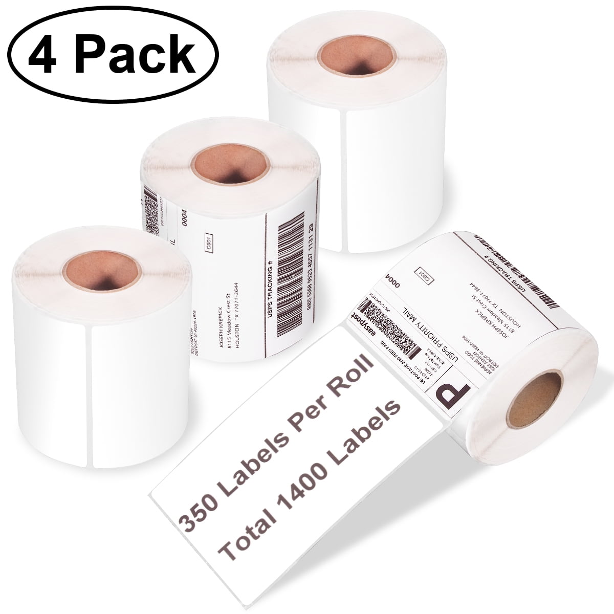 250 Labels Per Roll Buhbo 4x 6 Direct Thermal Shipping Labels for Zebra 2844 ZP-450 ZP-500 ZP-505 8 Pack 