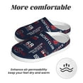 thumbnail image 6 of Haiem Nautical Style Sailboat Print Women's Fuzzy Memory Foam House Slipper Cozy Home Footwear Non-slip Winter Slippers-37/38, 6 of 7