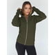 thumbnail image 4 of Sudaderas con Capucha y Cremallera para Mujer, Chaquetas de Forro , Sudaderas de Gran Tamaño, Conjuntos de Moda de Otoño, Suéteres, Ropa de Invierno. Verde S, 4 of 9