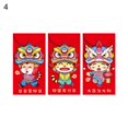 thumbnail image 2 of OUSITAID 3Pcs/Set Red Pocket Foldable Clear Print 3D Effect 2022 Chinese Style Decorative Lucky Money Bag for Elder, 2 of 8