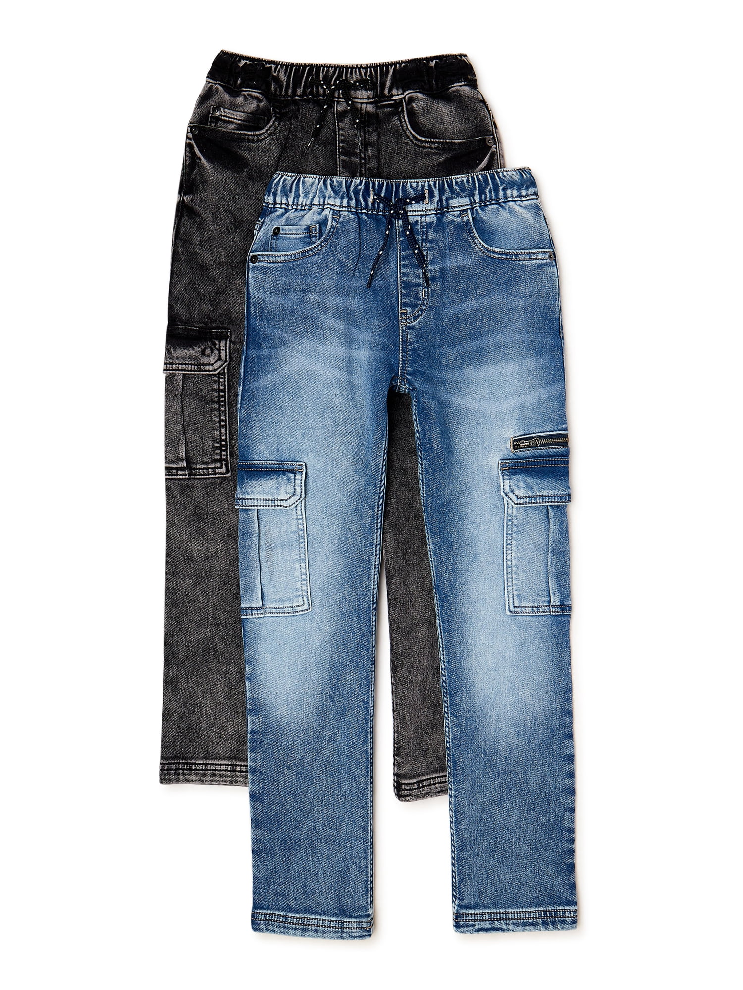 Wonder Nation Boys Denim Joggers, 2 