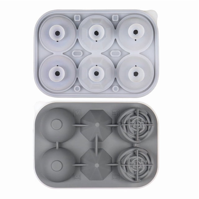 Bandeja de hielo Diamond Rose con 6 moldes for cubitos de hielo Diamond - Elegante máquina de hielo de silicona for fiestas y cócteles