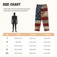 thumbnail image 4 of Lsque American Flag1 Print Women's Pajama Pants, Lounge Pant - Comfortable Home Wear,Elastic Waistband, Stylish Design-Small, 4 of 9
