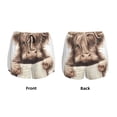 thumbnail image 5 of Lsque Relaxed Cute Cow Reading Printed Women's Running Shorts with Liner Pockets,Elastic Quick Dry Workout Athletic Gym Yoga Shorts,Womens High Waist Shorts-XX-Large, 5 of 9