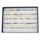 thumbnail image 4 of Juego de 100 pares de pendientes de aleación Yashi con forma de botón para mujer y niña, 4 of 4