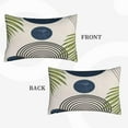 thumbnail image 3 of Boho Mid Century Pillow Covers 12x20 Set of 2, Outdoor Navy Blue Aesthetic Decorative Throw Pillow Covers Abstact Navy Blue Sunset Cushion Case for Bed Couch Sofa Home Summer Decor, 3 of 6
