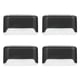 thumbnail image 4 of Lámpara 4 luces solares de pared para escalones de cubierta, decorativas para vallas y escaleras (luz marrón/blanca) Likrtyny Para estrenar, 4 of 7