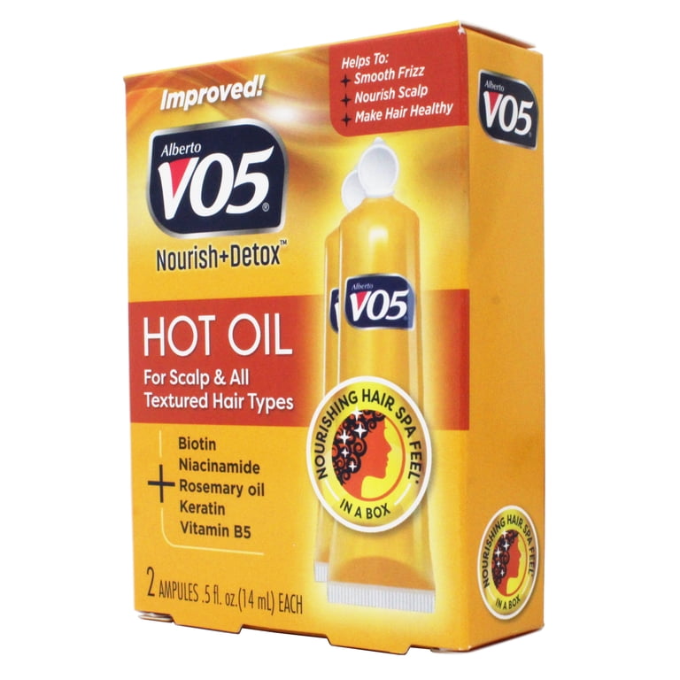 5 pack) VO5 Hot Oil Hair Treatment, 2 Tubes, 0.5 fl oz - Walmart.com