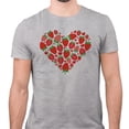 thumbnail image 2 of Strawberry Heart Shirt Unisex 2X-Large Grey, 2 of 5