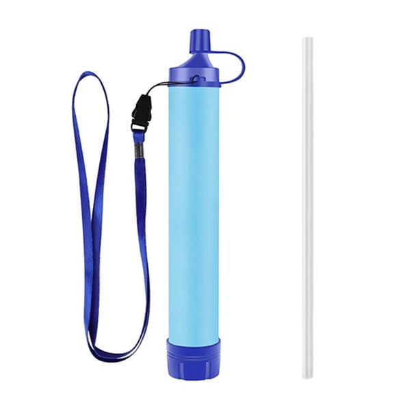 Personal Water Filter Straw, Portable Survival Filtration Gear for Outdoor Hiking, Camping, Backpacking, Emergency Preparedness, and Home Emergency Kits