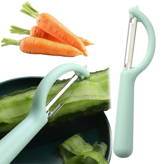 YardChic Vegetable Peeler, Potato Peelers with Ergonomic Non-Slip Handle & Sharp Blade, P Type Peelers for Fruit Veggie Potatoes Carrot Cucumber, Multifunctional Vegetable Peeler, Blue