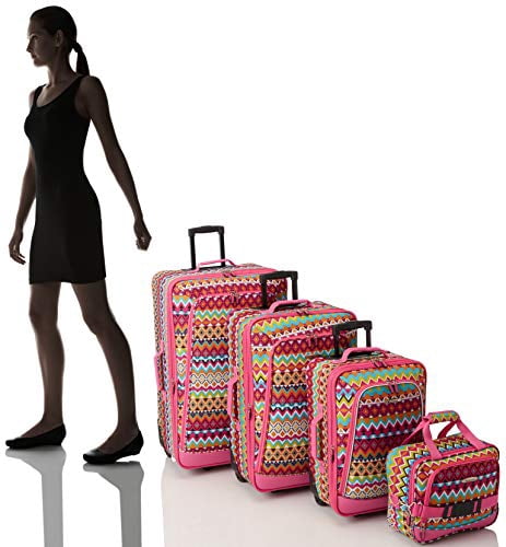 Rockland Luggage 4 Piece Escape Softside Luggage Set