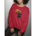 thumbnail image 3 of African Black Landscape Paint Sweatshirt Women -Image by Shutterstock, Female 5X-Large, 3 of 4