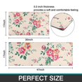 thumbnail image 7 of Pioneer Flower Floral Print Pattern Kitchen Rugs Sets Of 2,Anti Fatigue Kitchen Mat Rugs Non Slip Washable,Decorative Kitchen Floor Mats for Kitchen,Sink,Laundry,17"x30"+17"x47", 7 of 7