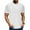 White, variant on hoksml Men's Leisure Texture T-Shirts Solid Color Elasticity Short Sleeved Round Neck Shirts Casual Loose Athletic Running Gym Workou Tee Tops