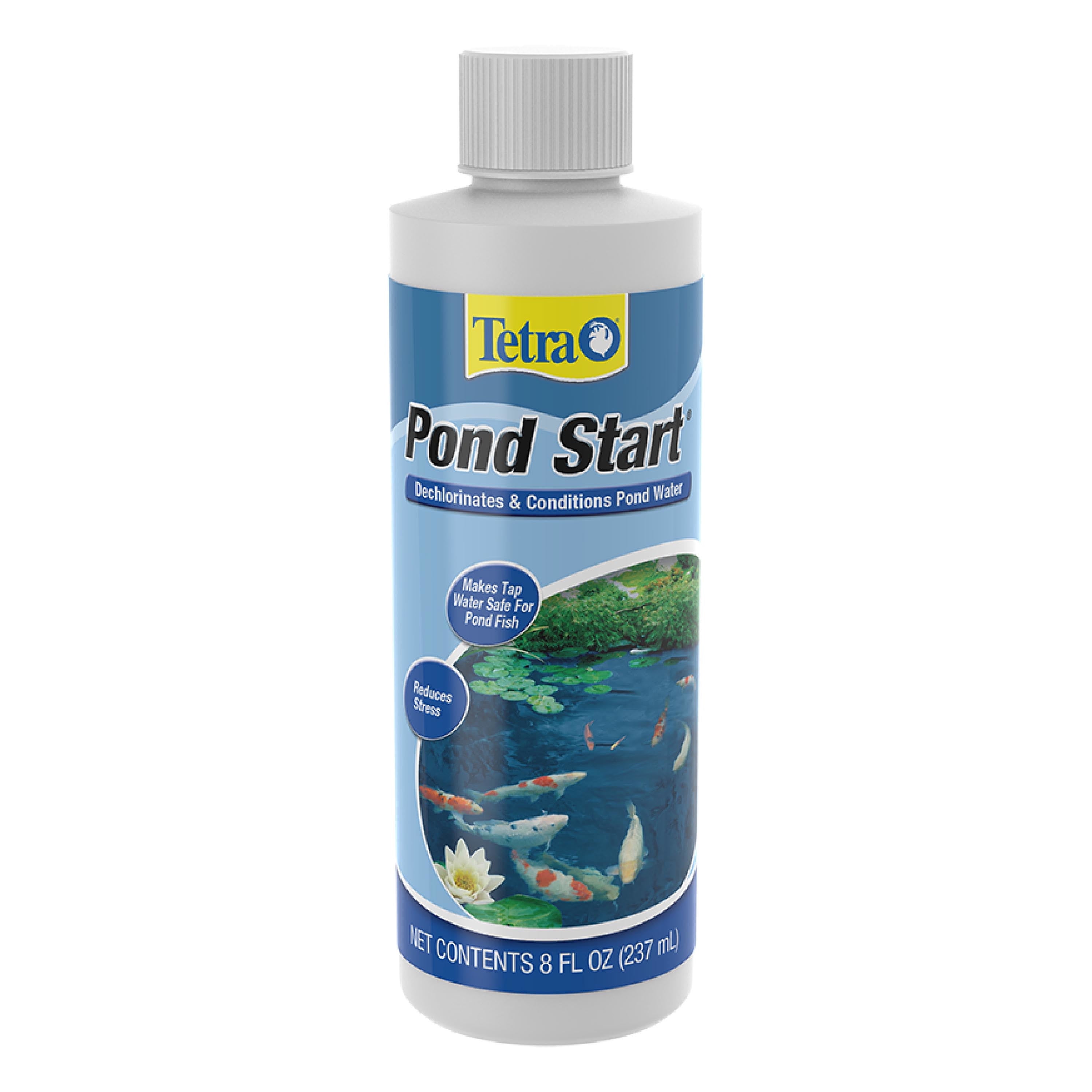 (4 pack) Tetra Pond Start Water Conditioner Safe for Ornamental Pond Fish and Plants, 8 oz