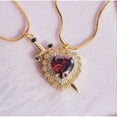 thumbnail image 6 of PERITANG Heart Dagger Pendant Layered Necklace for Women, 6 of 8