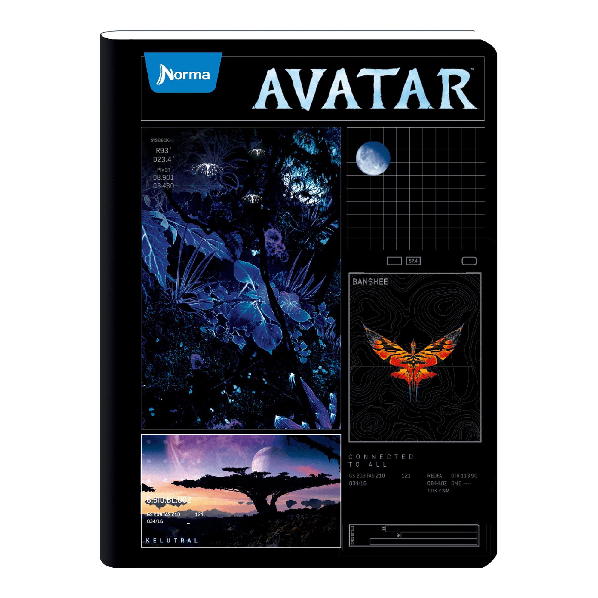 Norma Avatar Mid Wide Rule Composition Notebook 7" x 9.8" Multicolor 100 Sheets