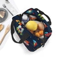 thumbnail image 5 of Bingfone Spaceships and Stars Print Lunch Bag Insulated Lunch Box, Small Leakproof Cooler Food Lunch Containers Reusable High Capacity Lunch Tote Bags for Work, Travel, Outdoor, 5 of 5