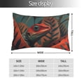 thumbnail image 2 of Salouo Colorful Reptile And Leaves Pattern Pillow Cases,1PC Pillow Covers with Envelope Closure Decorative Pillow Case for Bed Couch,Pillows Not Included-16"x24", 2 of 6