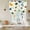 Green White, variant on Cute Butterfly Dragonfly Tie Up Curtains for Windows, Balloon Window Shades, Farmhouse Botanical Floral Blue Kitchen Window Treatments Roll Up Curtain for Basement/Nursery 52"x45"