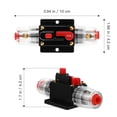 thumbnail image 2 of MasteelfCA WINOMO 100A Protection Auto Voiture Interrupteur Stéréo Porte-Fusibles Disjoncteur en Ligne Réinitialisation Fusible Onduleur, 2 of 7