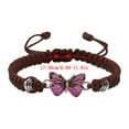 thumbnail image 2 of Herrnalise Valentine's Day Butterfly Bracelet, for Teen Girls Adjustable String Butterfly Bracelets for Women Cute Butterfly Charm Bracelets, 2 of 8