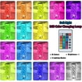 thumbnail image 2 of MKDER-Crystal Lamp Touch, RGB 16 Colors Changing Night Light with Remote, Rechargeable Crystal Table Lamp Bedside Lamp, Rose Wave Diamond Night Light, Ambient Lighting for Bedroom/Game Room/Dinning R, 2 of 4