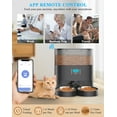 thumbnail image 3 of HoneyGuaridan 6L Automatic Cat Feeder for 2 Cats, 2.4G WiFi Enabled Smart Feed Pet Feeder for Dogs, Timed Pet Food Dispenser with Stainless Steel Bowl APP Control, 10s Voice Black, 3 of 7
