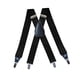 thumbnail image 5 of Tirantes elásticos para hombre, resistentes, sólidos, con 4 clips, ajustables, unisex, color negro, 5 of 7