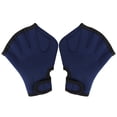 thumbnail image 3 of Guantes Palmeados De Natación ANGGREK Para Hombre / Mujer Natación Principiante Nadador Adultos Negro Azul, 3 of 8