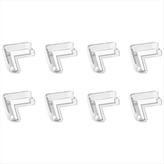 8 Piezas Almohadilla de PVC Transparente con Ángulo Anticolisión Protector de Esquinas de Seguridad para Niños Protector una Prueba de Colisiones para Bebés Esquina de Mesa
