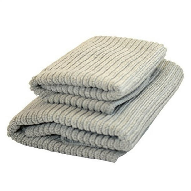 norwex antibacterical, antimicrobial, microfiber kitchen cloth & kitchen towel set (graphite
