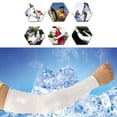thumbnail image 5 of 1 Pairs(2 pieces) Arm Sleeves Motorcycle UV Cover Sun Protection Cooling Basketball sports, 5 of 5