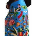 thumbnail image 6 of Women'S Skirt Midi Skirt Tropical Plant Print Pink Zipper A-Line Long Skirts Spring Summer Skirt Floral Blue S, 6 of 9