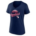 thumbnail image 2 of Women's Navy Cleveland Guardians One Champion V-Neck T-Shirt, 2 of 3