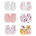 thumbnail image 2 of 6 Pairs Baby Mittens No Scratch Mittens Mittens Elastic Wrist Gloves for 0-12 Months Baby Boys Girls, 2 of 5