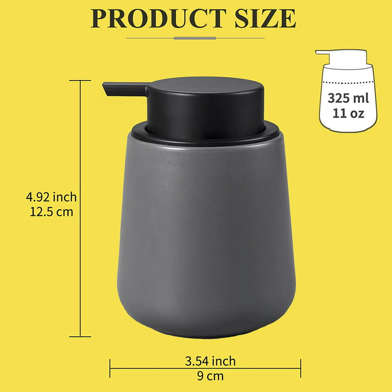 Soap Dispenser, Ceramic Kitchen Dish Soap Bottle, Lotion Dispenser, Ba –  Bezor