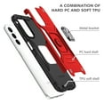 thumbnail image 6 of Hotpom Phone Case for Samsung A15 with 2 Pack Privacy Screen Protector Military Grade Drop Shockproof Full Body Protection with 360° Rotating Stand, Red, 6 of 7