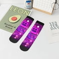 thumbnail image 6 of Lsque Geometry Dash Printed Crew Socks, Moisture-Wicking Socks, Athletic Socks for Men Breathable Cushion Socks Casual Sport Socks for Running Traveling, 6 of 6