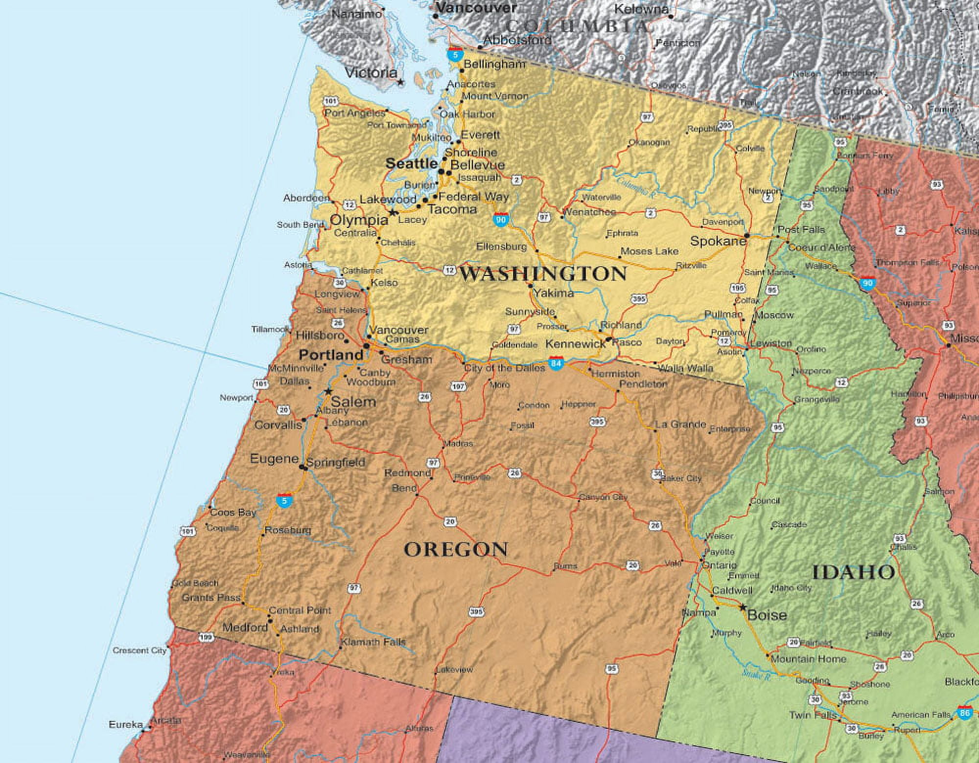 48x78 Huge United States, USA Classic Elite Wall Map Laminated
