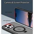 thumbnail image 7 of Casetego Magnetic for 15 Pro Phone Case, [Compatible with MagSafe] Built in Foldable Kickstand Rugged Slim Shockproof Protective Phone Cover,Black, 7 of 7