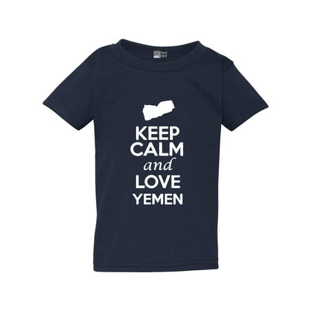

Keep Calm And Love Yemen Country People Patriotic Toddler Kids T-Shirt Tee