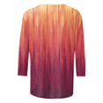 thumbnail image 5 of TSADFHJI Hauts Habillés de Noël pour Femmes Grande Taille Hauts pour Femmes Chemises Mi-Longues Manches Trois Quarts Chemises Graphiques T-Shirts T-Shirts Décontractés Hauts Tunique à Col Rond TTG, 5 of 5