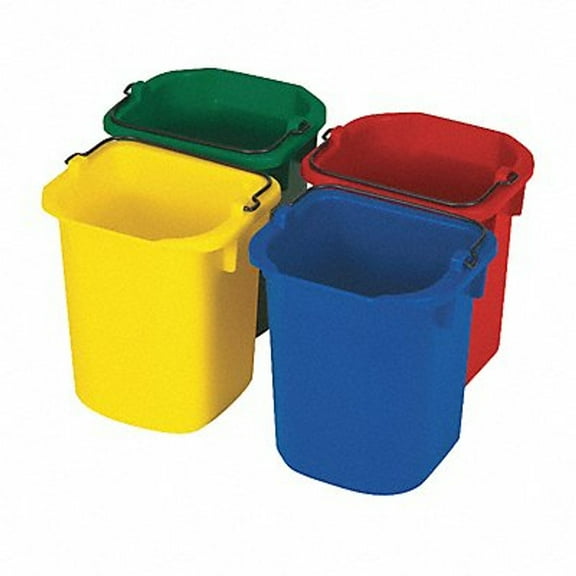 Rubbermaid Disinfectant Pail Set,1-1-4 gal.,PK4 FG9T83010000 FG9T83010000 ZO-G2022325