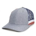 thumbnail image 4 of Outdoor Cap OC771PM Slight Pre-Curved Visor-LN Heathered Grey/USA, 4 of 8