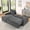 Gray, variant on L Shaped Convertible Sleeper Sofa Bed, 90" Sectional Couch for Living Room, Pull Out Bed, Reversible Chaise with Storage, Removable& Washable Beige Corduroy Covers (Gray)