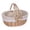 O614 Khaki2 10.2x9.8x7.9", variant on Clearance Sale! Wicker Picnic Sundries Photography Props with Handle Storage for Wedding Holiday Gardening Hiking Food Storage Practical Home Decor 10.2" X 9.8" X 7.9" Happy 2026!